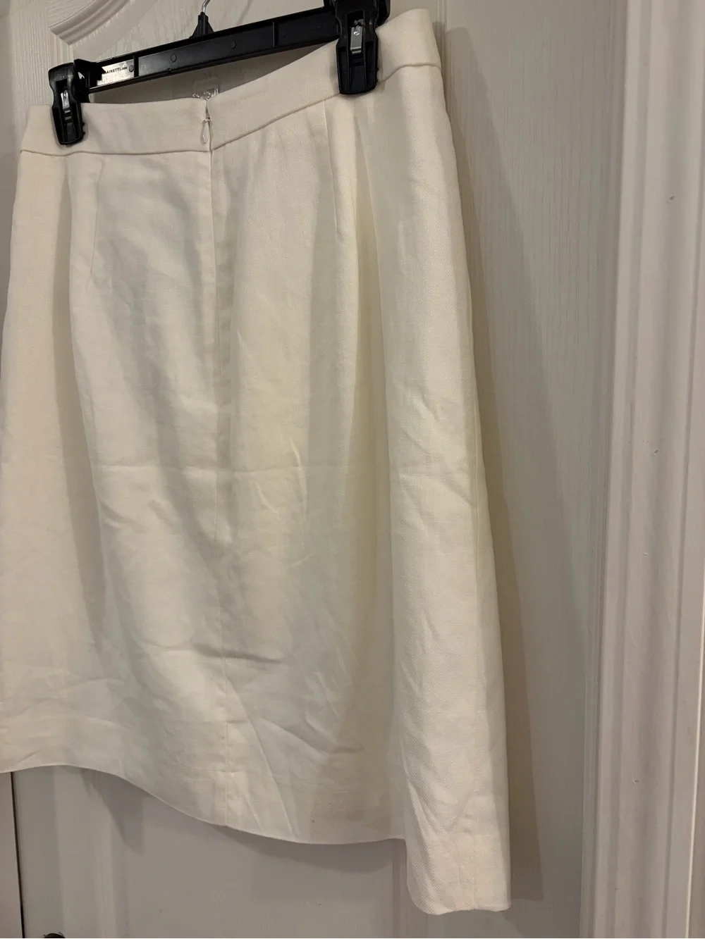 J.Crew NWT Women's Cream Double-Breasted Button Skirt